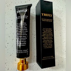 New! Truly 24K Gold Black Soap Impurity Cleanser